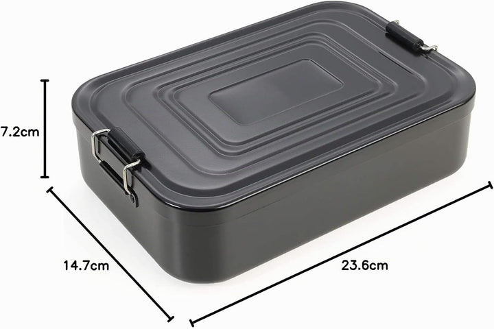 Troika Unisex – Erwachsene Lunchbox, schwarz, Brotdose XL