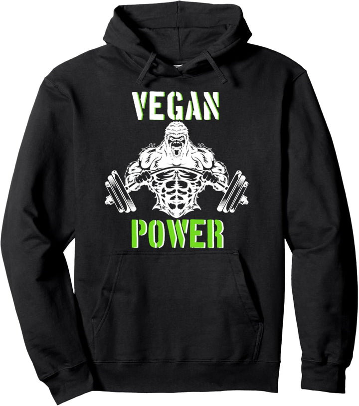 Vegan Fitness Veganer Workout Vegan Power Geschenk Pullover Hoodie