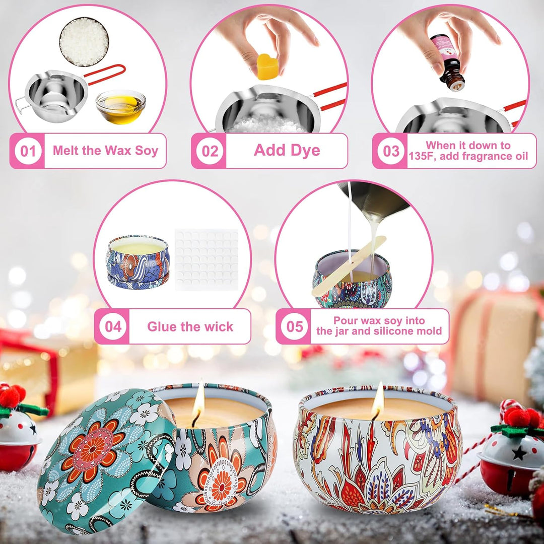 UCAMP Kerzen Selber Machen Set,DIY Kerzenherstellung Set,DIY Kreative Kerzenherstellung Kit,Candle M