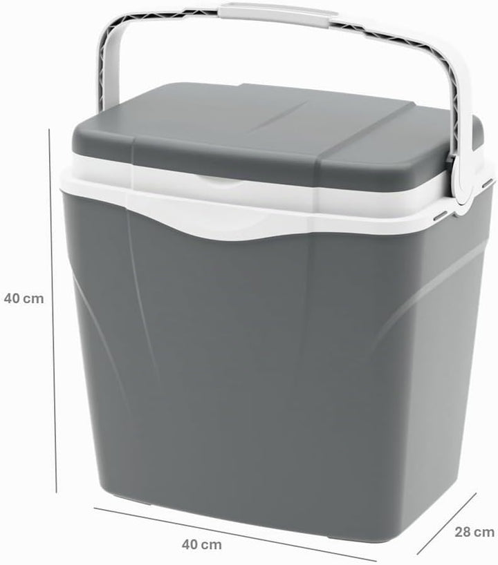CoolBox Antarctica 3 Sizes, Camping, Summer Freezer Box for bevrages and Food 32LT Grau, 32LT Grau