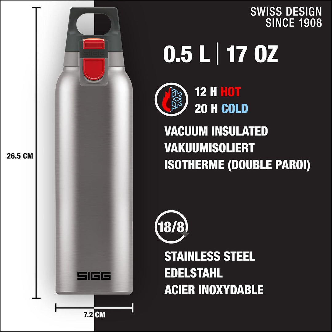 SIGG - Isolierte Trinkflasche - Thermosflasche Hot &amp; Cold One - Mit Teesieb - Auslaufsicher - BPA-fr