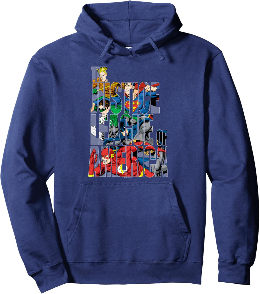 Justice League Lettered League Pullover Hoodie