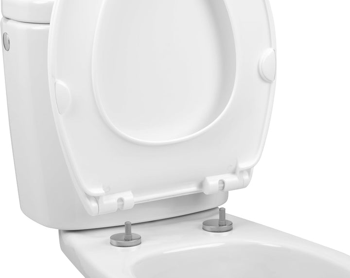TATAY Toilettendeckel mit Absenkautomatik Universal | Schnellverschluss | Für ovale Toiletten | Recy