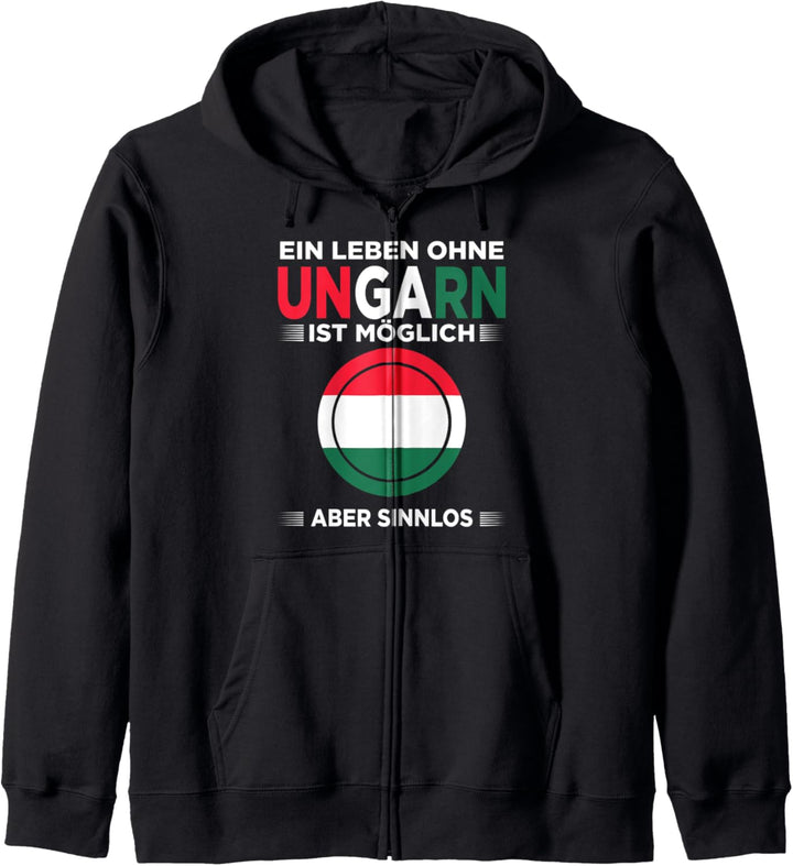 Ungarische Flagge Ungare Ungarin Ungarn Kapuzenjacke