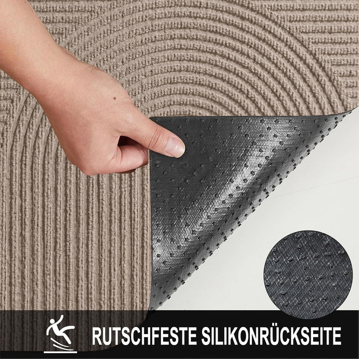Fussmatte 43x76 cm Innen und Aussen - rutschfeste Schmutzfangmatte - Waschbar Fussmatte, Wasserdicht