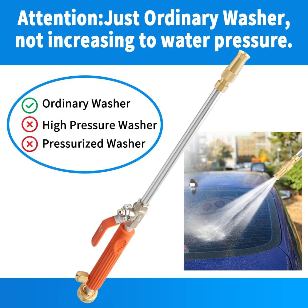 Jet Hochdruck-Hochdruckreiniger, Tragbare Hydrojet Hochdruckreiniger Gartenschlauch Ende, Glasfenste
