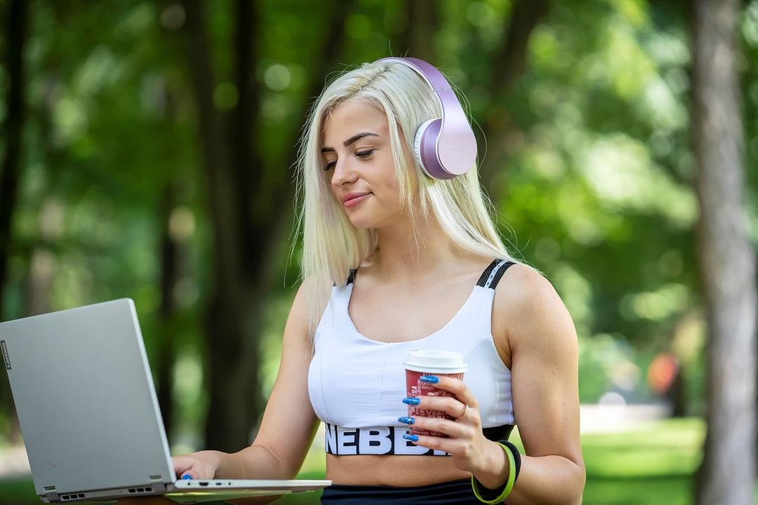 PowerLocus Bluetooth Kopfhörer Over Ear, Wireless Bluetooth Kopfhörer Faltbar Kabellose On Ear Ohrhö