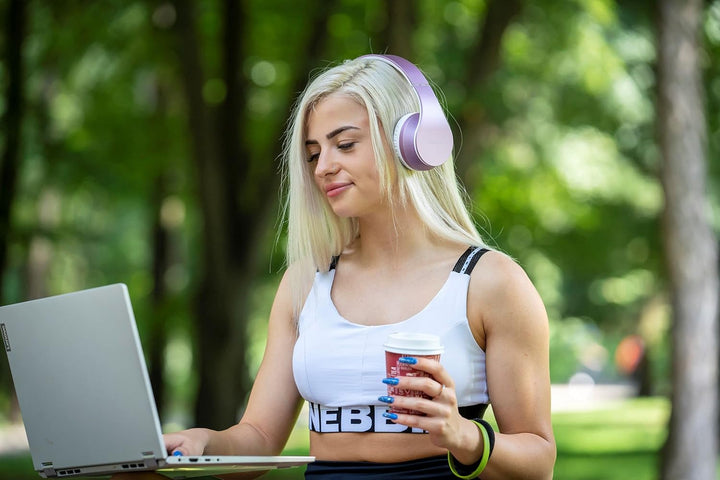 PowerLocus Bluetooth Kopfhörer Over Ear, Wireless Bluetooth Kopfhörer Faltbar Kabellose On Ear Ohrhö