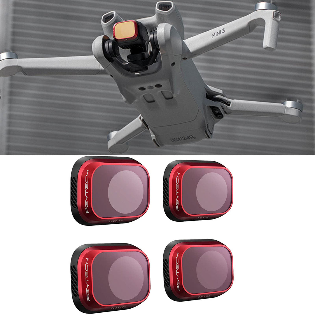 PGYTECH Filter für DJI Mini 3 UV CPL ND NDPL Objektivfilter Zubehör für DJI Mini 3 (4 Stück (ND16+ND