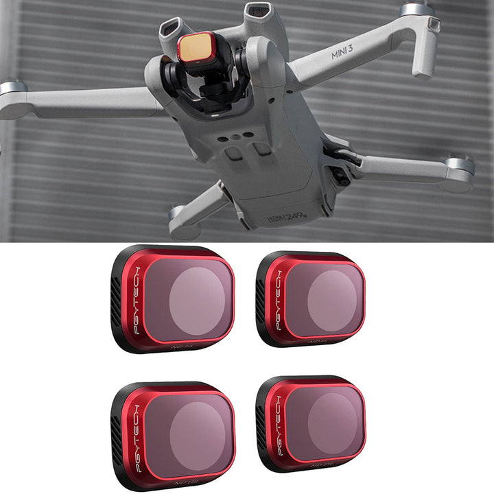 PGYTECH Filter für DJI Mini 3 UV CPL ND NDPL Objektivfilter Zubehör für DJI Mini 3 (4 Stück (ND16+ND