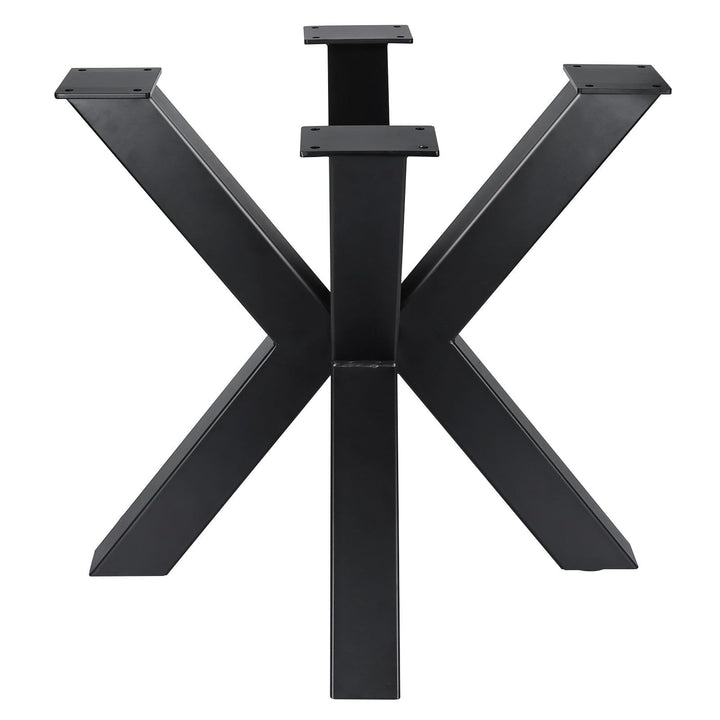 Homtone Metall Tischbeine für Runder Tisch, 2 Stück Kreuzform Industrial Metallfüsse Tischgestell Ti