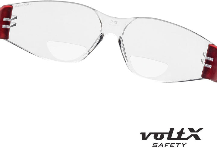 3 x voltX ‘Grafter’ BIFOKALE (GEMISCHT: 1x Klar 1x Gelb 1x Rauchgrau +2.0 Dioptrie) Leichtgewichts I