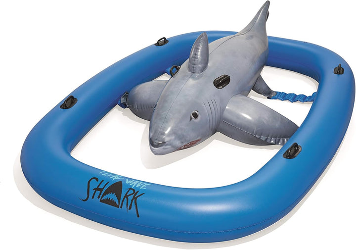 Bestway Haifisch 297 x 188 x 71 cm, aufblasbares Schwimmtier mit extra viel Platz