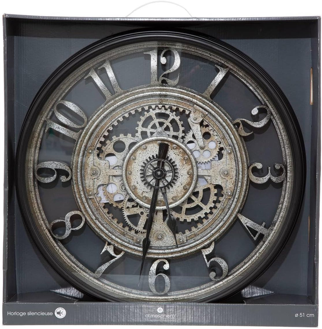Wanduhr mit Mechanismus, D51 cm – Atmosphera Designer Innen