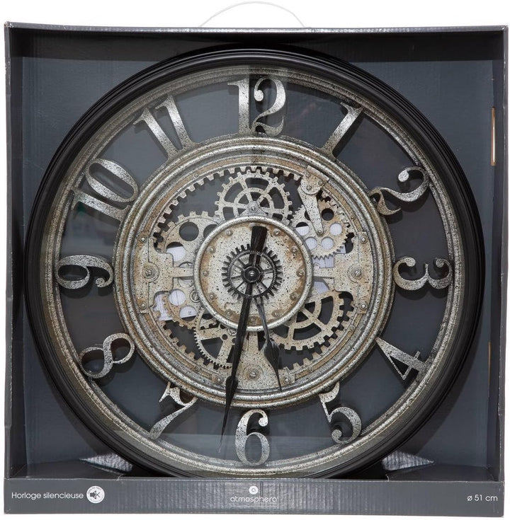 Wanduhr mit Mechanismus, D51 cm – Atmosphera Designer Innen