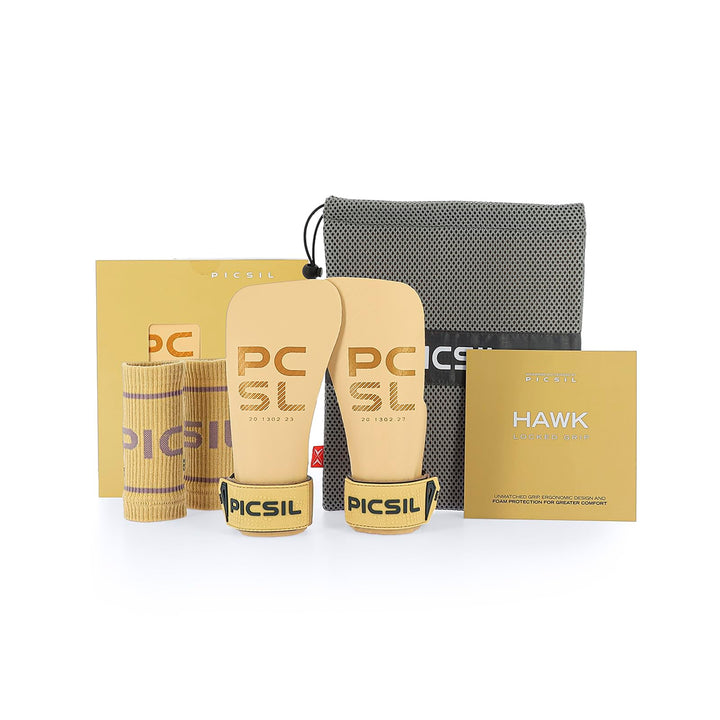 PICSIL Hawk Handschuhe + Armbänder + Tasche, Verwendung ohne Magnesium, Grip auf Allen Arten von Sup