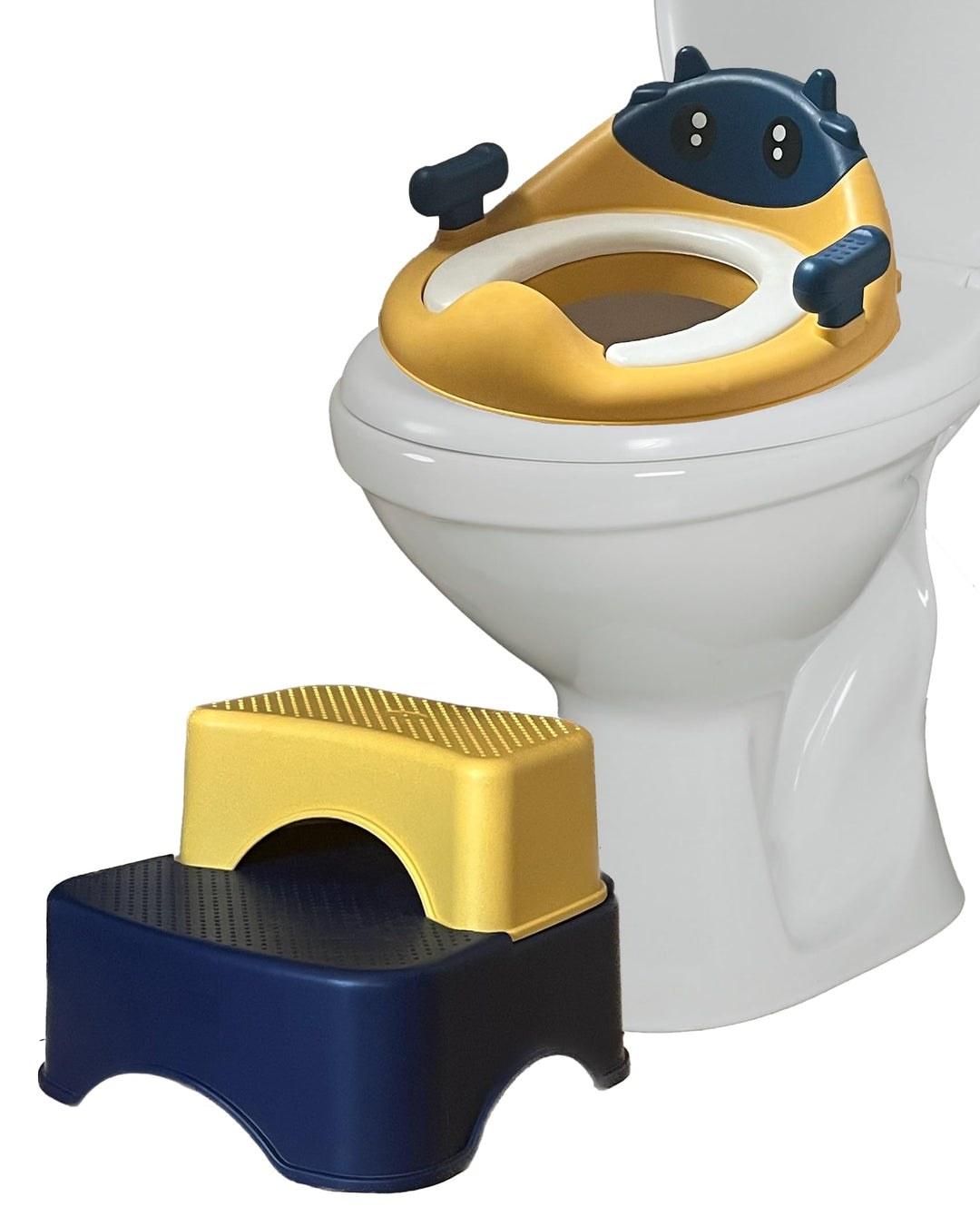 Toilettensitz für Kinder mit Stepper (Gelb) Gelb mit Treppe, Gelb mit Treppe