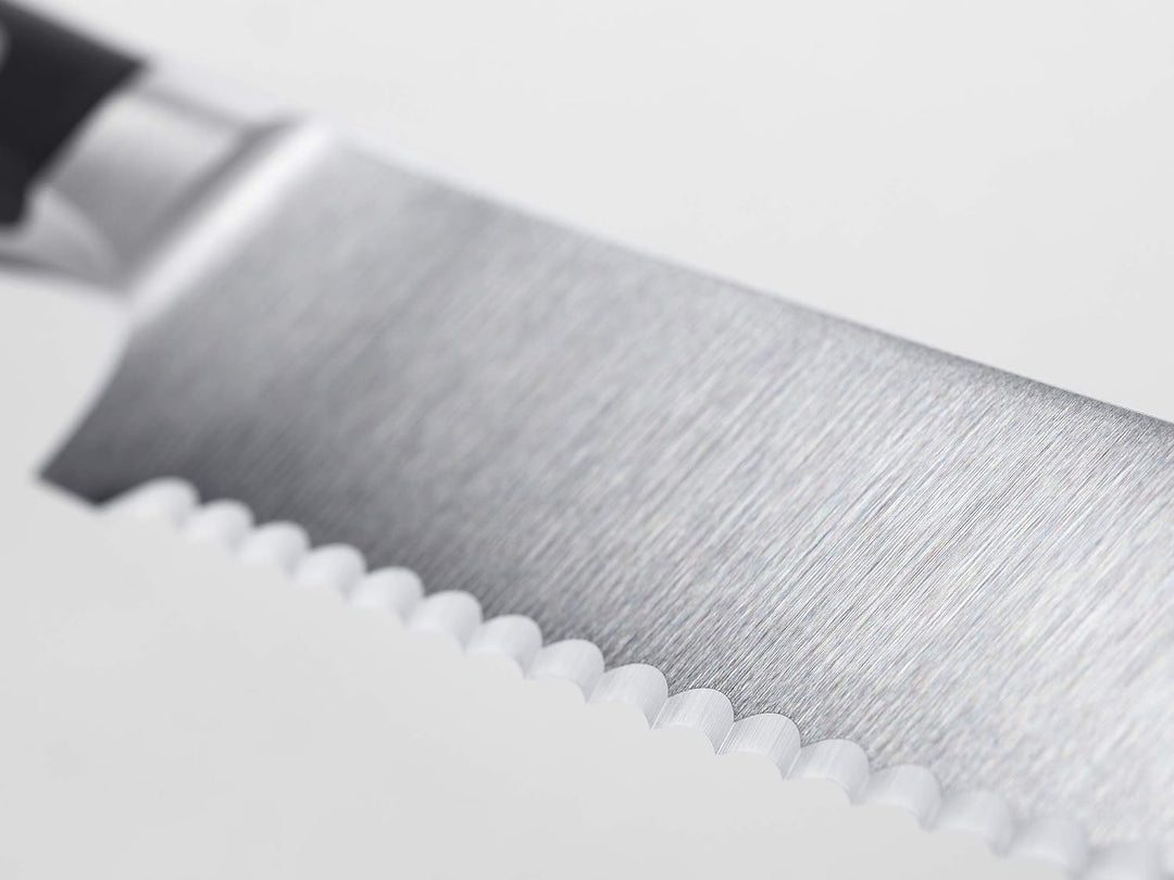 WÜSTHOF Classic Ikon Bread Knife, 23 cm, Black Schwarz 23 cm Brotmesser, Schwarz 23 cm Brotmesser