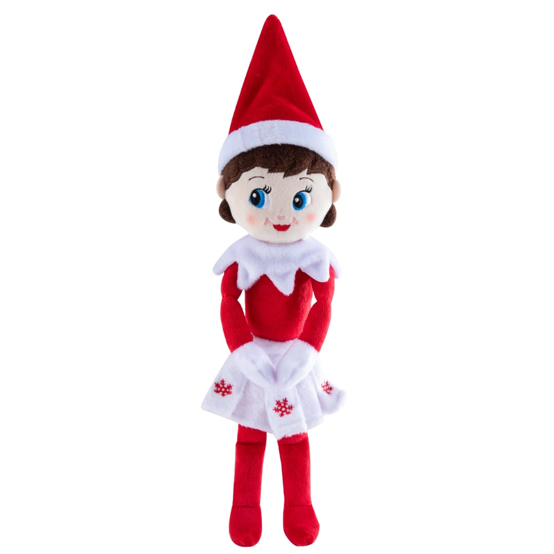The Elf on The Shelf® Plushee Pals® Snuggler | Mädchen mit Blauen Augen | 34 cm Scout Elf Kuschelpup