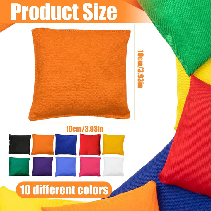 Oneroomone 10 Stück Cornhole Säckchen, Cornhole Spiel, Sackloch Spiel, Quadratische Wurfsäckchen Für