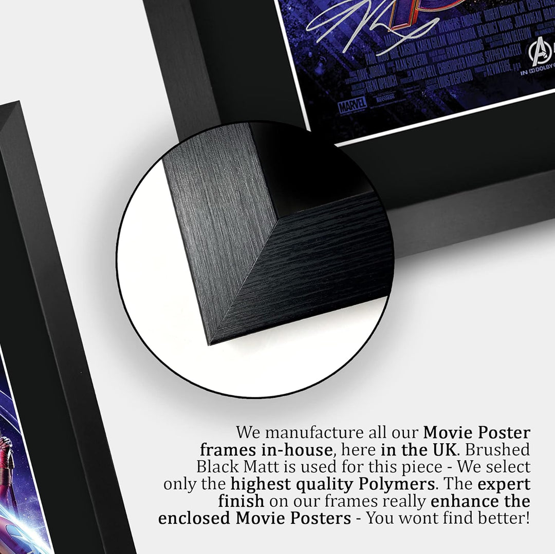 HWC Trading Avengers Endgame A3 Gerahmte Signiert Gedruckt Autogramme Bild Druck-Fotoanzeige Geschen