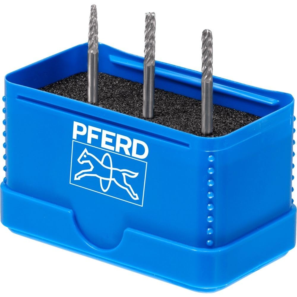 PFERD TOOLS Hartmetall-Hochleistungskleinfrässtift Set, 3-teilig | Zahnung ALLROUND, Schaft-ø 3 mm,