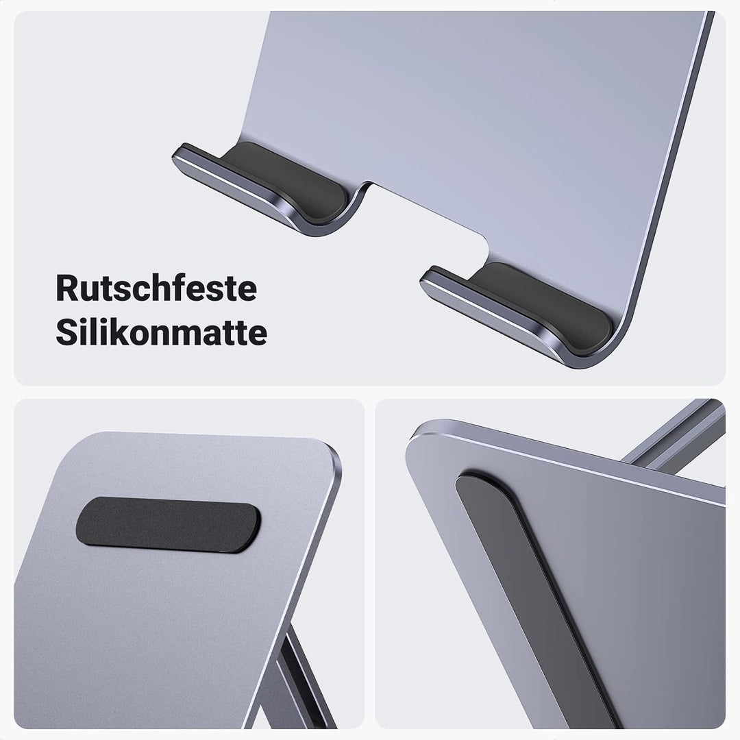 UGREEN Aluminium Tablet Halterung Verstellbarer Tablet Ständer Höhenverstellbar iPad Ständer kompati