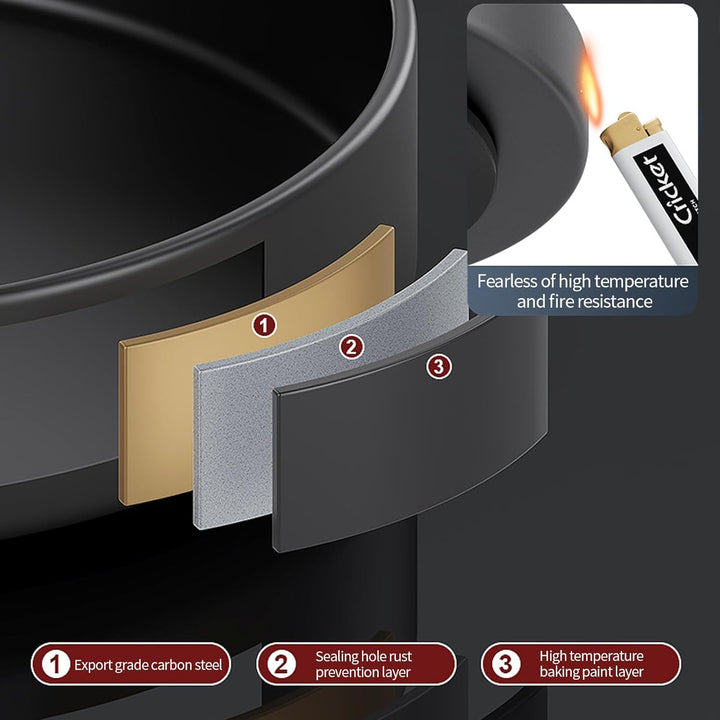 Lazy Susan Drehteller Organizer,30cm Drehbares Gewürzregal aus Kohlenstoffstahl Küchen Drehteller Sc