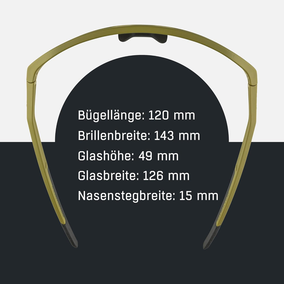 ALPINA RAM Q-LITE - Verspiegelte Sport- &amp; Fahrradbrille Für Erwachsene, kontrastverstärkend, Beschla