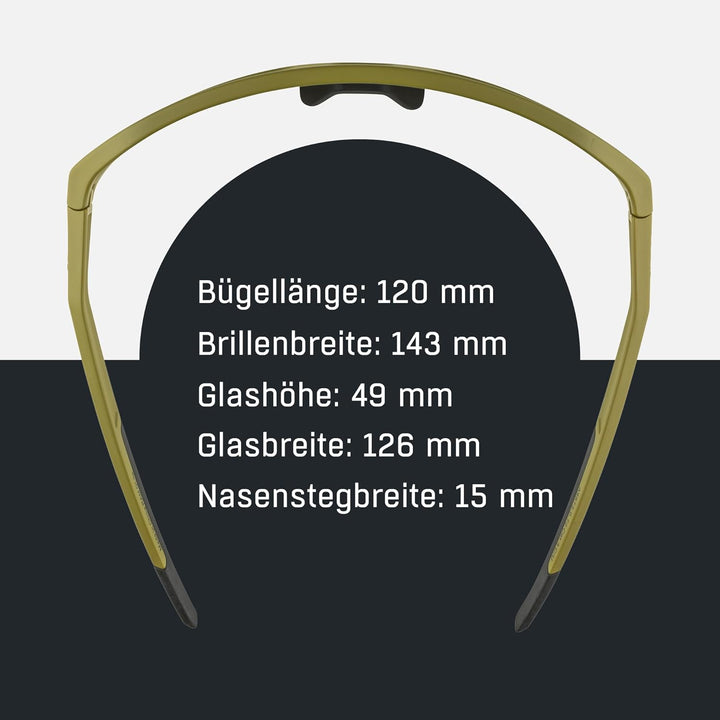ALPINA RAM Q-LITE - Verspiegelte Sport- & Fahrradbrille Für Erwachsene, kontrastverstärkend, Beschla