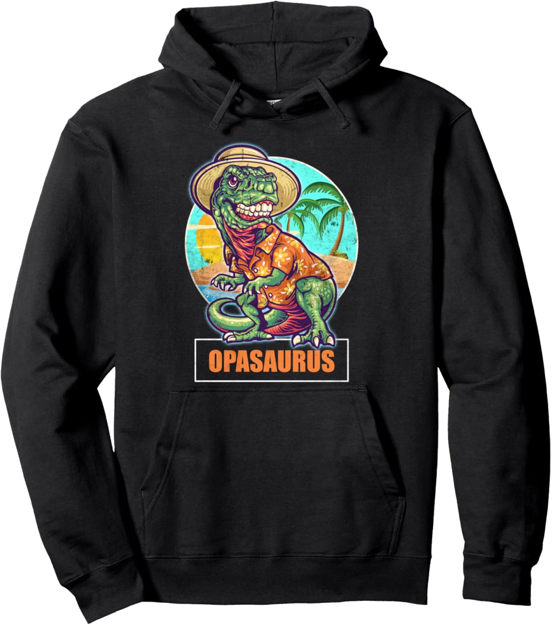 Opasaurus. Hier kommt Dino - Opa. Grossvater Dinosaurier Pullover Hoodie