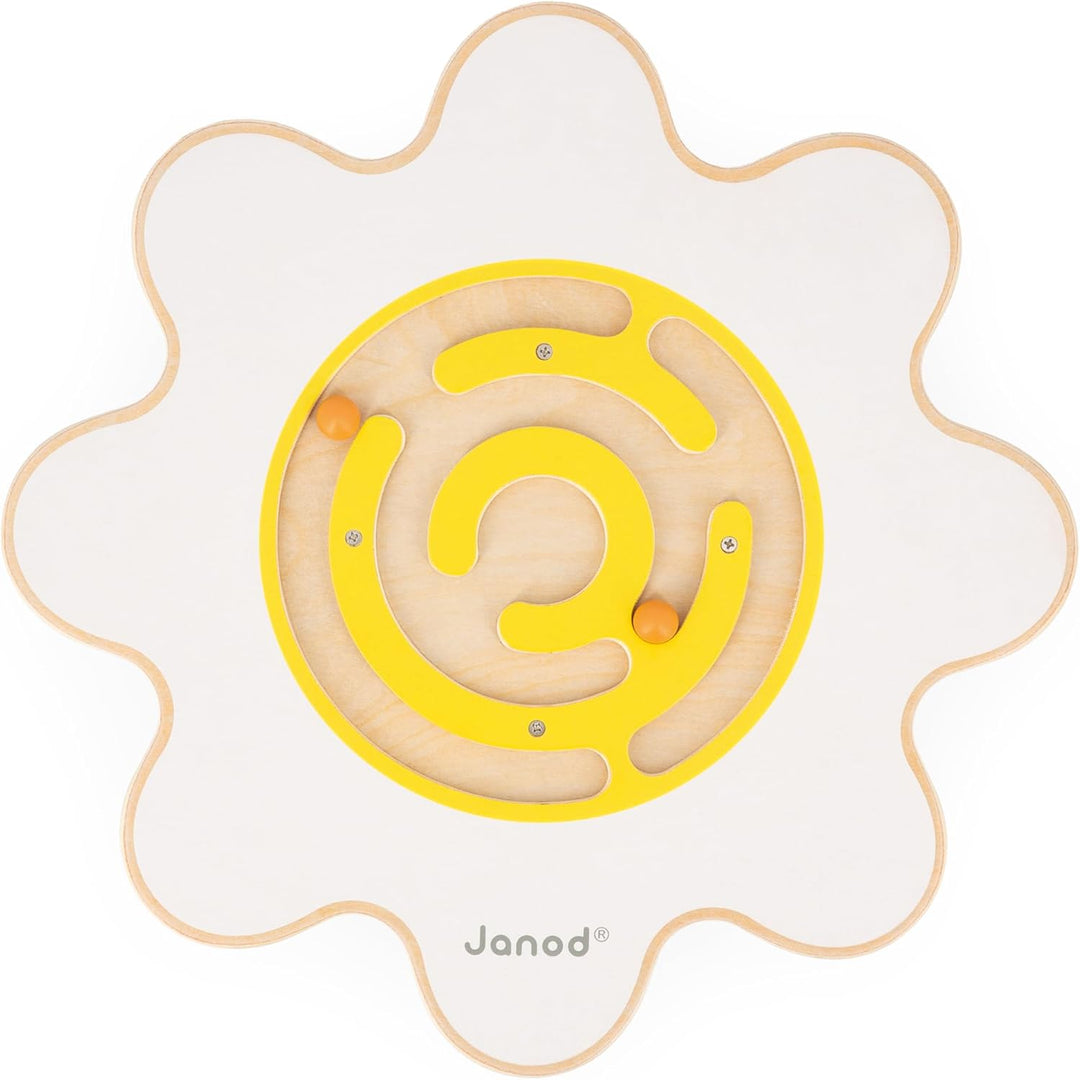 Janod - Sweet Cocoon Balance Board Blume Spielzeug aus FSC-Holz - Fördert Gleichgewichtssinn und Kon
