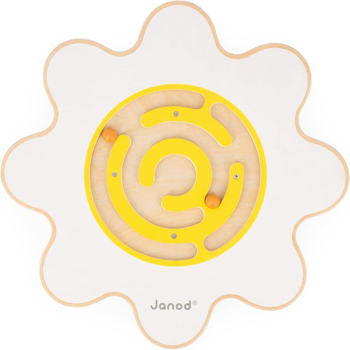 Janod - Sweet Cocoon Balance Board Blume Spielzeug aus FSC-Holz - Fördert Gleichgewichtssinn und Kon