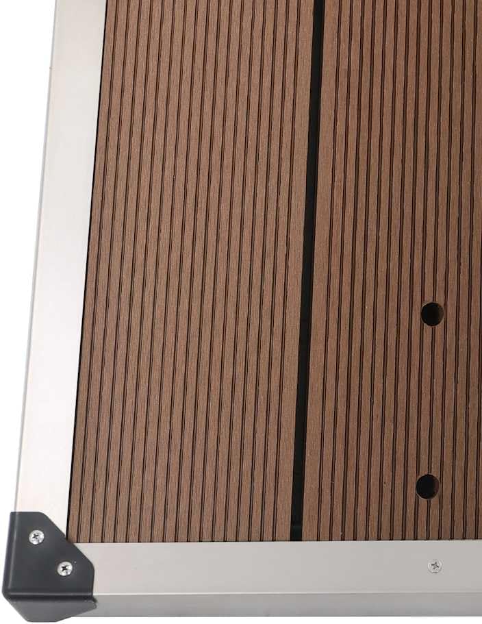vidaXL Garten Duschwanne mit Lattendesign für 2 Personen Bodenelement für Solardusche Gartendusche P