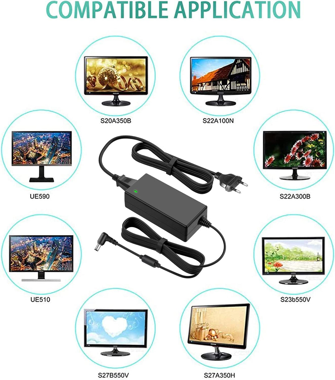 14V 3A Netzteilkabel für Samsung Monitor | für Samsung SyncMaster 15" 17" 18" 19" 20" 22" 23" 24" 27