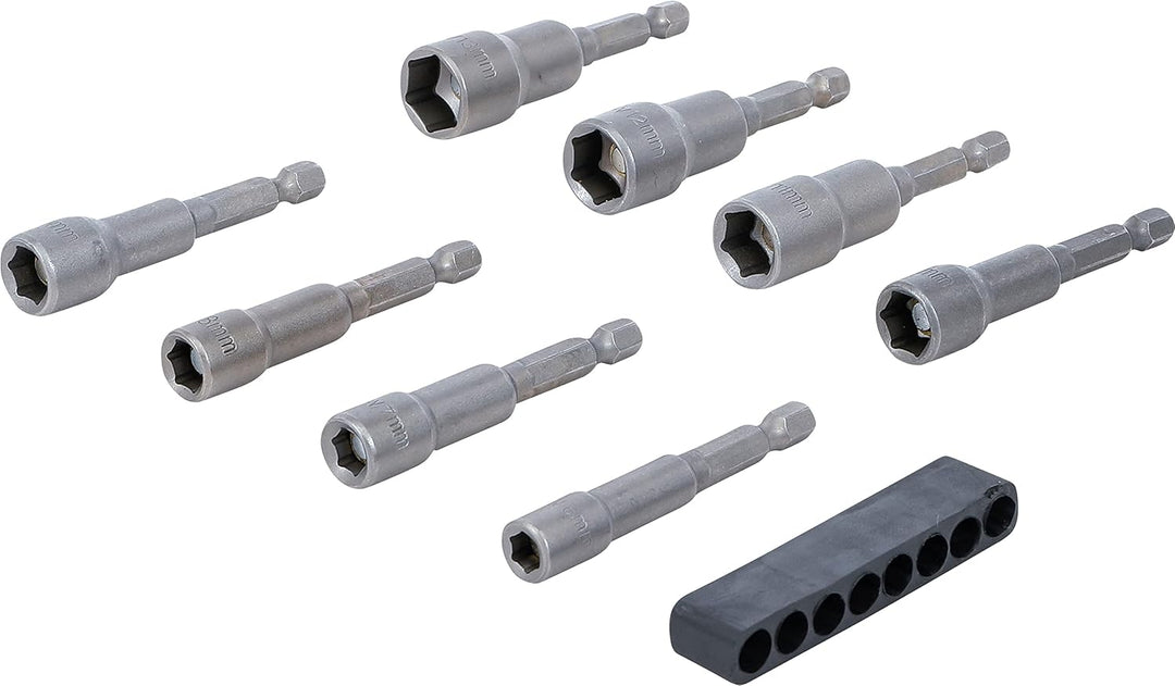 BGS 2758 | Steckschlüssel-Einsatz-Satz Sechskant | Antrieb Aussensechskant 6,3 mm (1/4") | SW 6-13 m
