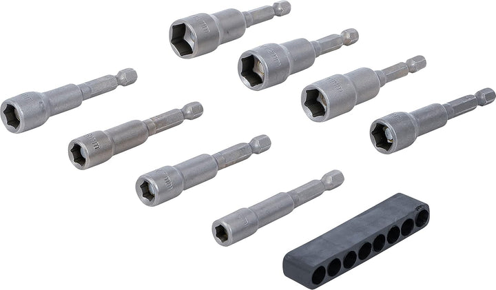 BGS 2758 | Steckschlüssel-Einsatz-Satz Sechskant | Antrieb Aussensechskant 6,3 mm (1/4") | SW 6-13 m