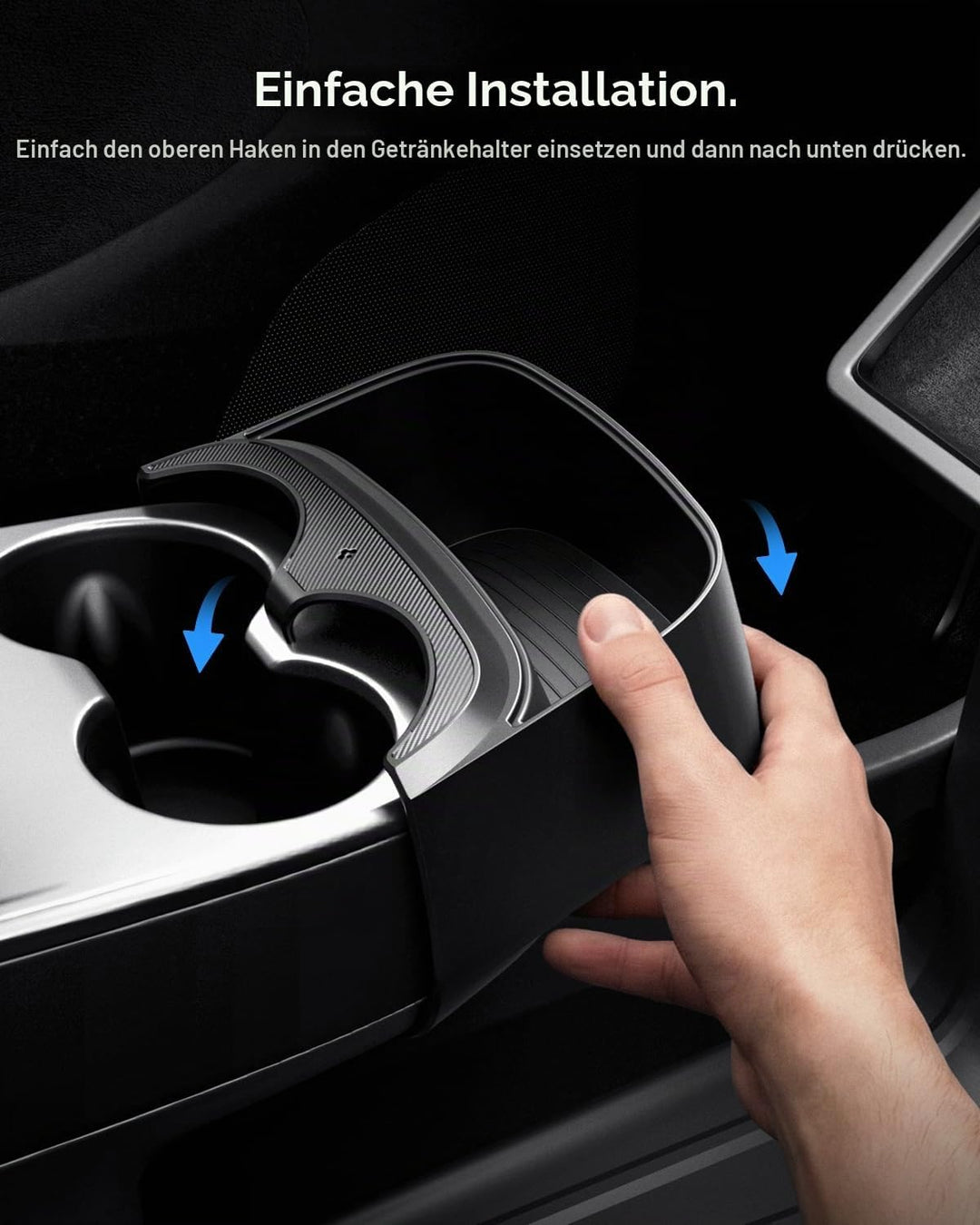 Spigen Tesla Model Y 2026 Juniper (NUR Standard) Auto Mittelkonsole Organizer Erweiterung, rutschfes
