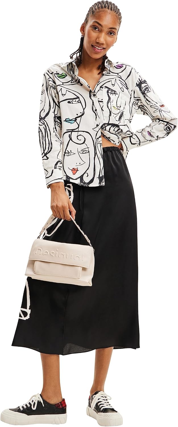 Desigual Damen Cam_Verona Blouse XS Weiss, XS Weiss