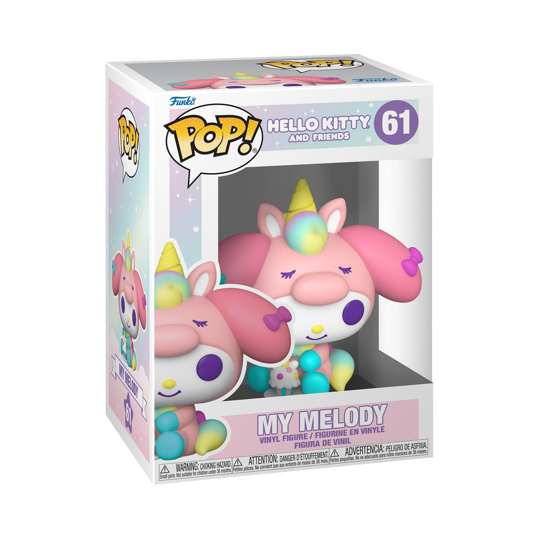 Funko Pop! Sanrio: Hello Kitty - My Melody - Einhorn-Party - Vinyl-Sammelfigur - Geschenkidee - Offi