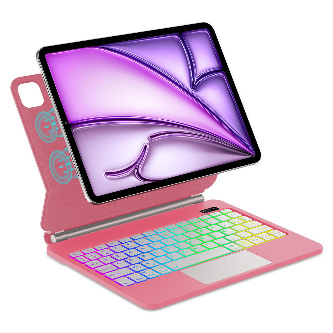 Magic Keyboard für iPad Air 13 Zoll 2026/2025/2024 (M4/M3/M2), iPad Pro 12.9 Zoll (6/5/4/3 Gen), Hül