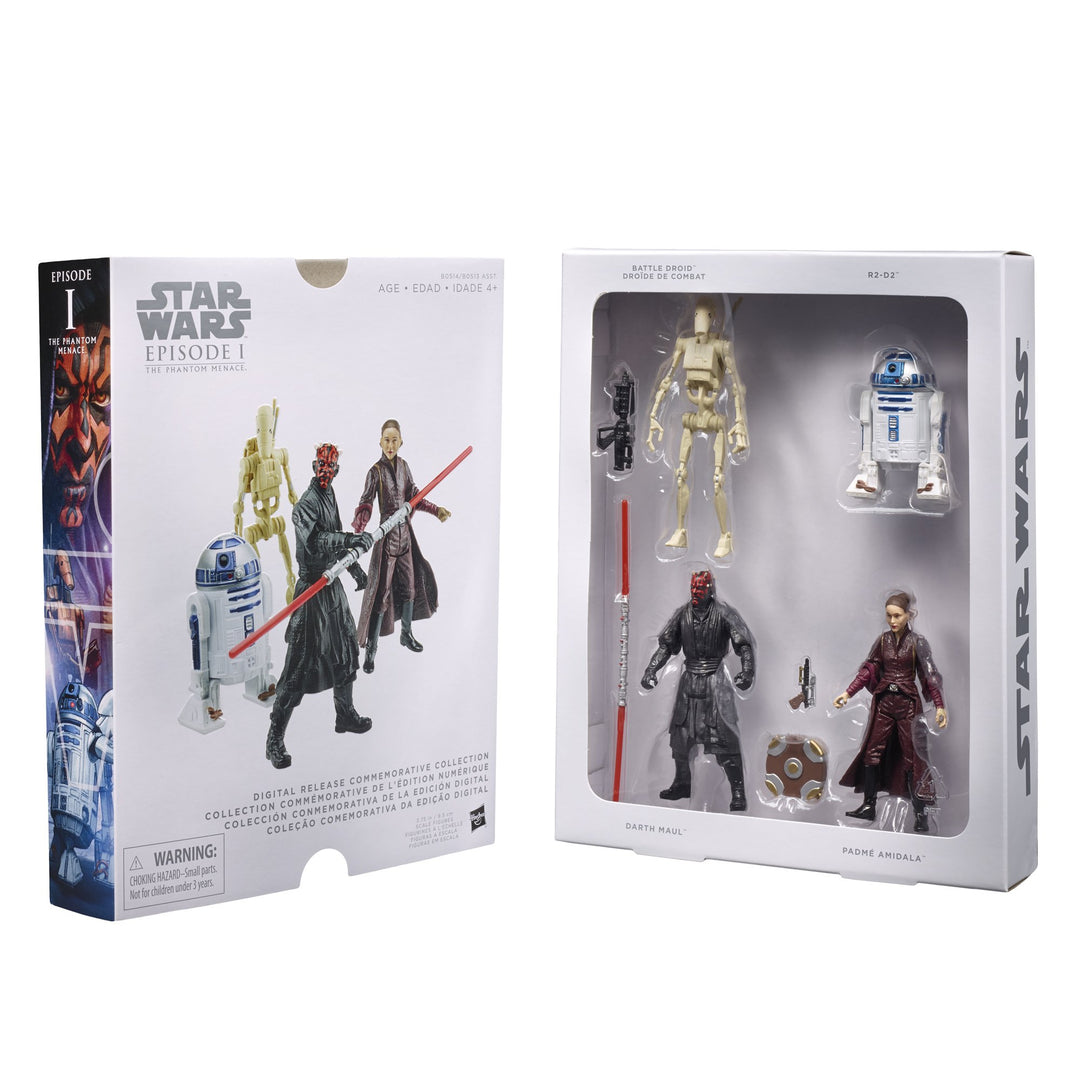 Hasbro Star Wars Episode I Digital Release Commemorative Collector Set mit 4 Figuren