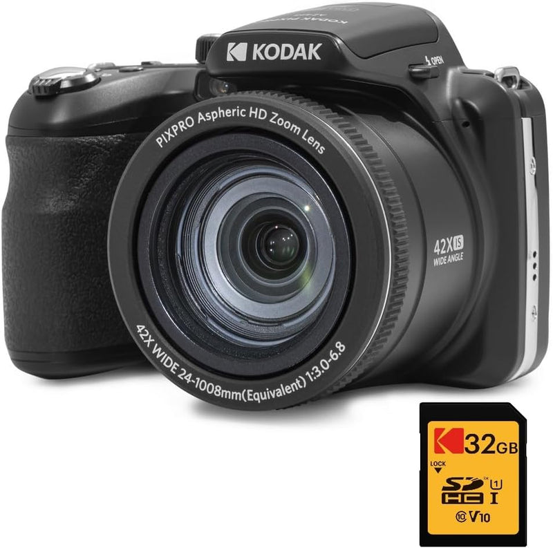 KODAK Pixpro Astro Zoom AZ425 – Digitalkamera Bridge, 42-facher optischer Zoom, 24 mm Weitwinkel, 20