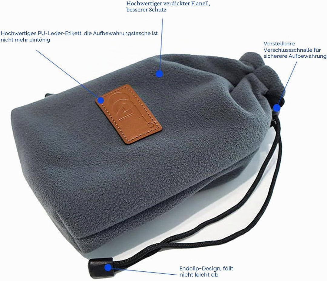 Gdraco Mini3 Tragetasche, Kompakter Case für DJI Mini 3 Pro, Flanell-Tasche Organizer, Drohnenzubehö