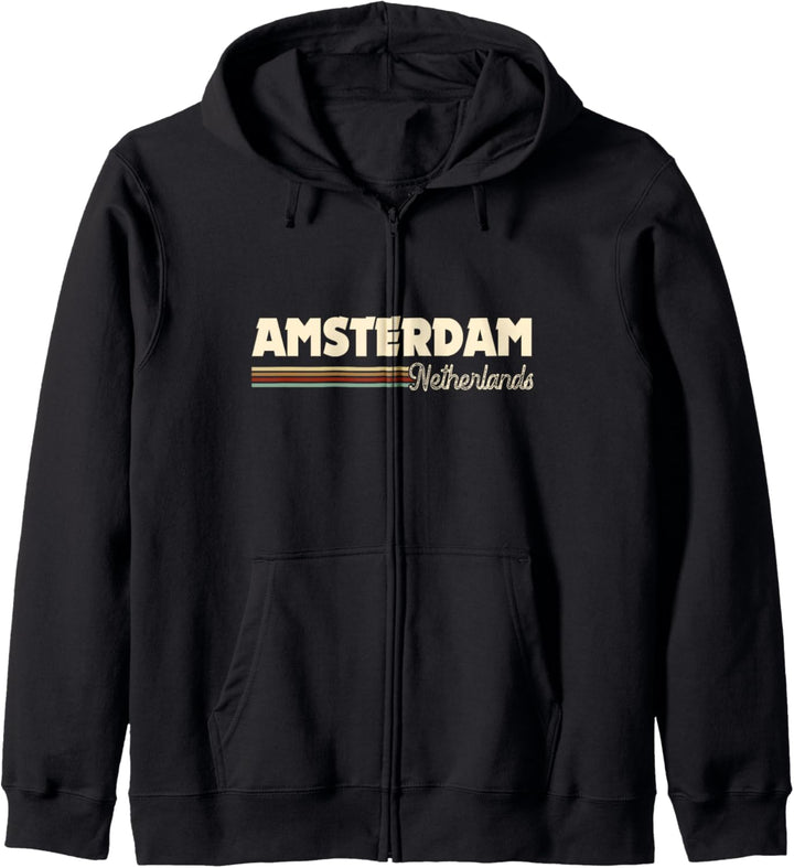 Retro Amsterdam Netherlands Gifts Souvenirs Men Women Kids Kapuzenjacke
