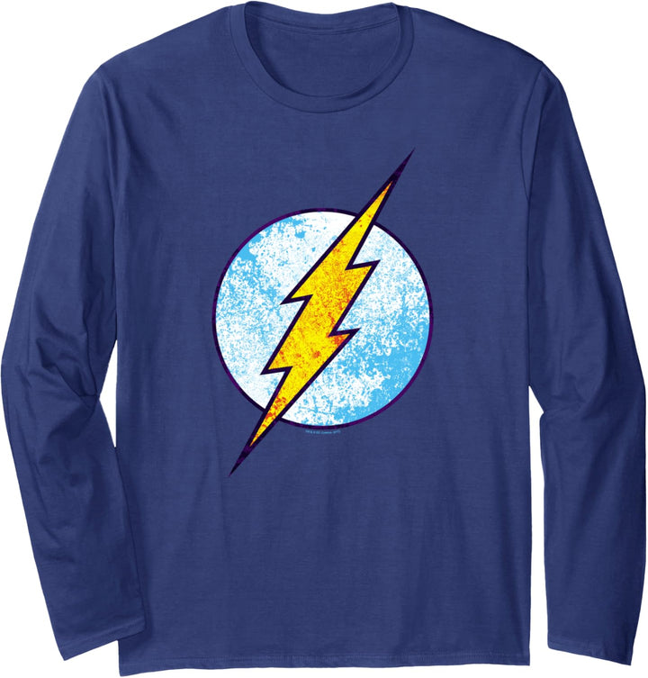 The Flash Neon Distress Logo Langarmshirt