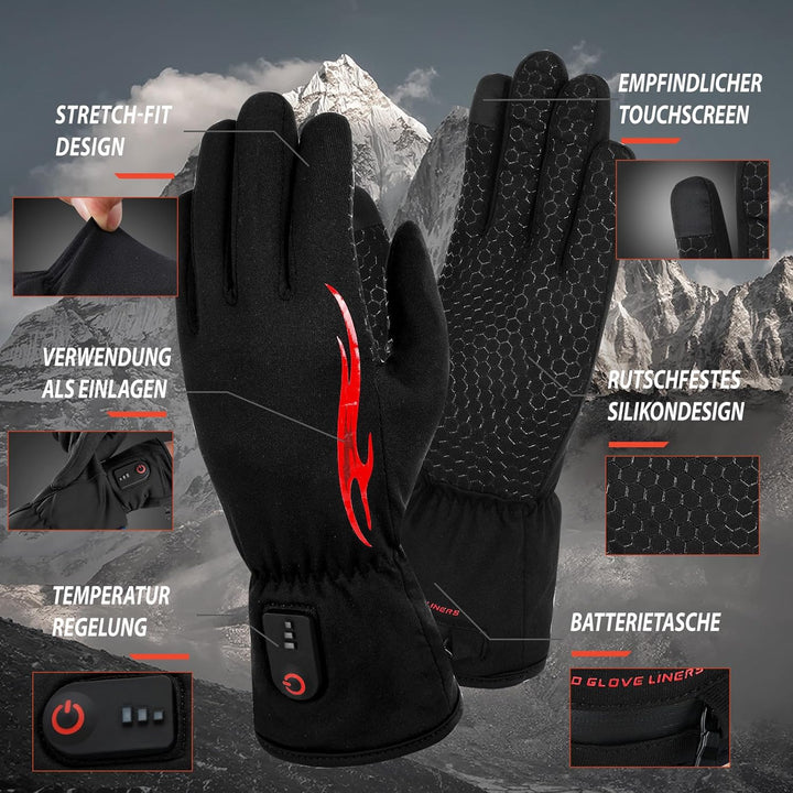 Dr.warm Wiederaufladbare Beheizbare Handschuhe, Elektrische Beheizte Handschuhe, Dünne Winterarbeits