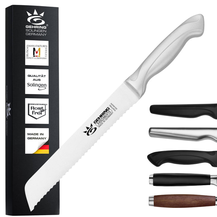 SOLINGEN Brotmesser Konfgurator - Ergo Grip I Scharfes Profi Küchenmesser |made in Germany, eisgehär
