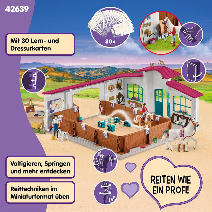 schleich 42639 Reithalle Peppertree, ab 5 Jahren, HORSE CLUB - Spielset, 179 Teile