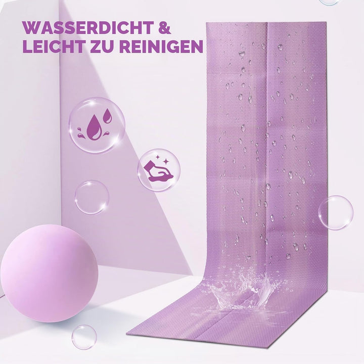 Avoalre Yogamatte rutschfest,173 X 61CM Tragbare Trainingsmatte 5MM,reise Yogamatte faltbar Gymnasti